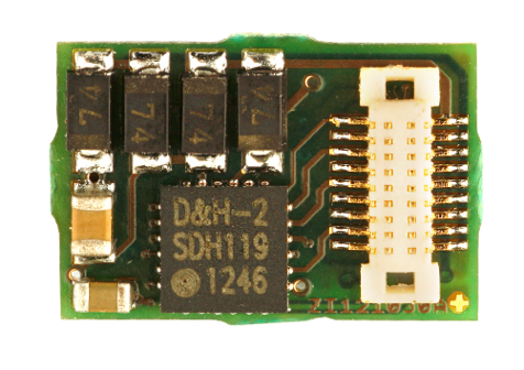 D&H Fahrzeugdecoder DH18A für SX1, SX2, DCC und MM für die Next18-Schnittstelle