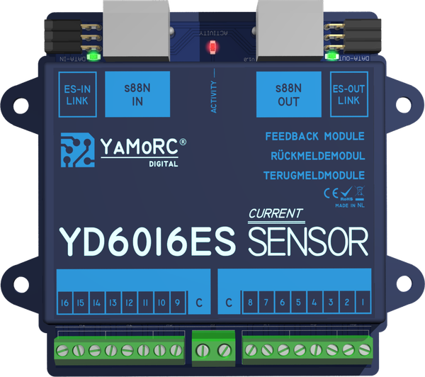 YaMoRC YD6016ES-CS - 16-fach Rückmelder Stromfühler S88N